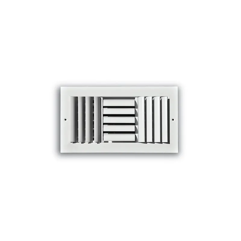 TRUaire 303M12X04 12 Inch x 4 Inch 3-Way Adjustable White Steel Wall/Ceiling Register TAI303M124