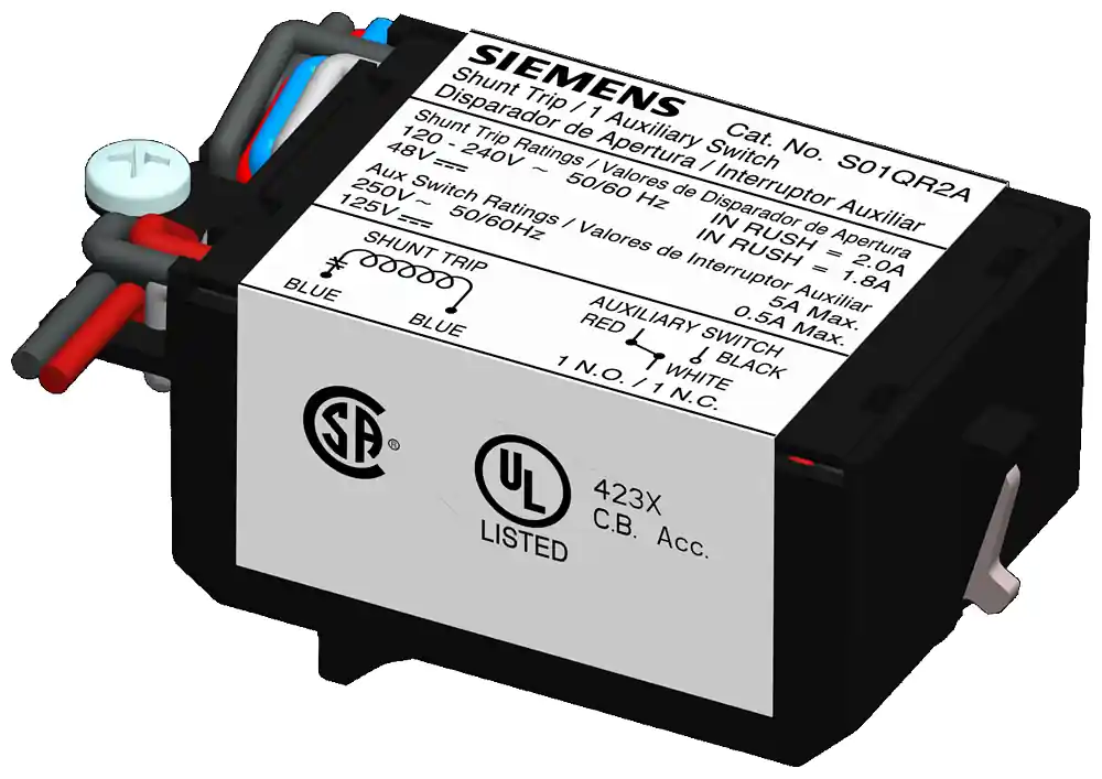 Siemens S01QR2 Breaker QR 120VAC 48VDC