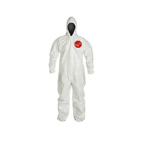 DuPont D13485304 Tychem 4000 Coveralls White X-Large