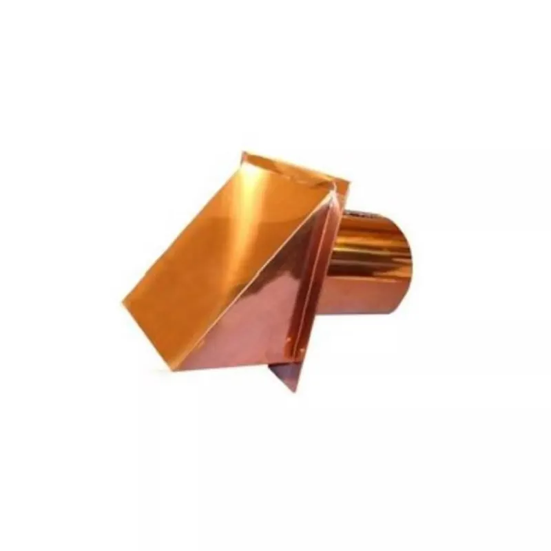 The Metal Shop 006999-CWV10D 10 Inch Copper Wall Vent with Damper