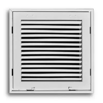 TRUaire TAI2901420 14 inch x 20 inch White Steel Fixed Bar Return Air Filter Grille