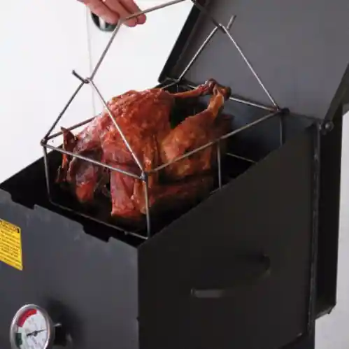 R & V Works RVTKBSK Cajun Fryer Turkey Fryer Basket Only, Stainless Steel