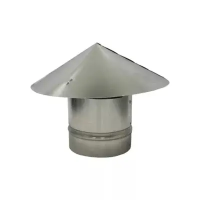 Air Duct Products 5546.06-28 5546 6 Inch Galvanized China Cap 28 Gauge