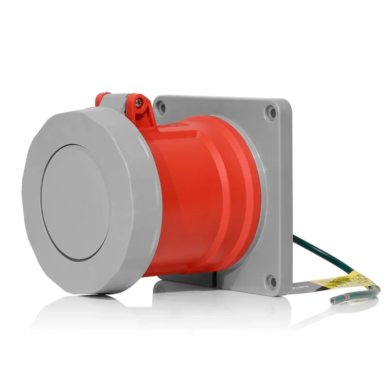 Leviton 4100R7WLEV 100 Amp Pin & Sleeve Receptacle-RED