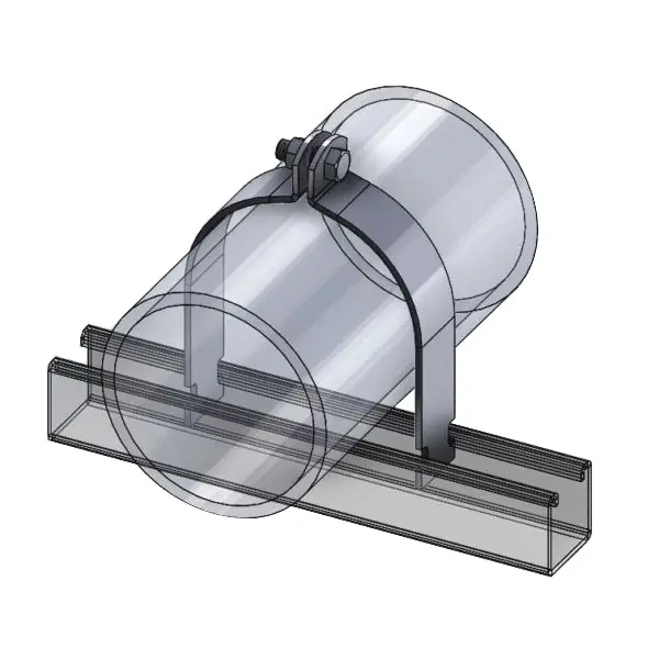 Empire 8200SS0150 Strut Clamp Assembled T-304 Stainless Steel Import 1-1/2