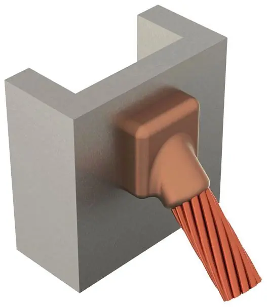 nVent VSC1VV8C ERICO MOLD,CABLE TO VERT STL,45 DEG TAP DOWN VSC1VV8C