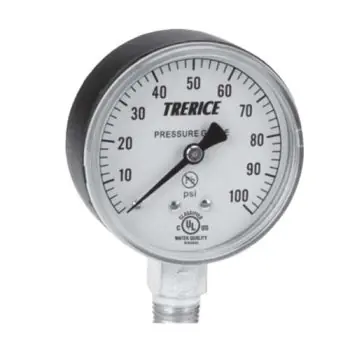 Trerice 800B2502LA120 Pressure Gauge Utility 0 - 160 psi
