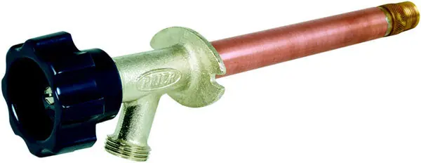 Prier Products 378D-10 1/2 MPT x 1/2 SWT, 10 Insertion Residential wall Hydrant, Mansfield Style