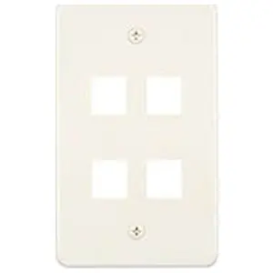Allen Tel AT30-4-15 Versatap Faceplate 4-Port White