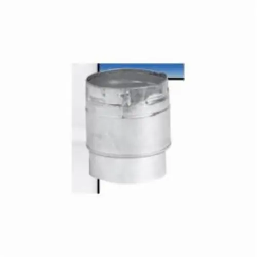 Metal-Fab 10MDC Round Draft Hood Connector, 10 in, Galvanized