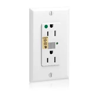 Leviton 8280-W Decora Plus Surge Protective Duplex Receptacle Outlet 125V White