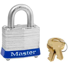 Master Lock Company 4LHKA3753 Padlock 1-9/16 Laminated Brass 4-PIN W1