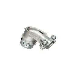 Arlington 851AST Zinc Die-Cast Cable Connector with Insulated Throat and Spring Steel Clip 90 Degree Angle 1/2 in