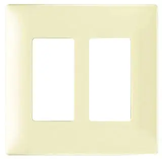 Pass & Seymour SW262I P&S SW262-I SCREWLESS WALL PLATE 2G IV