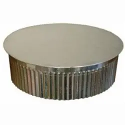 Gray Metal South 9-310 9 inch Vent Tee Cap 28 ga