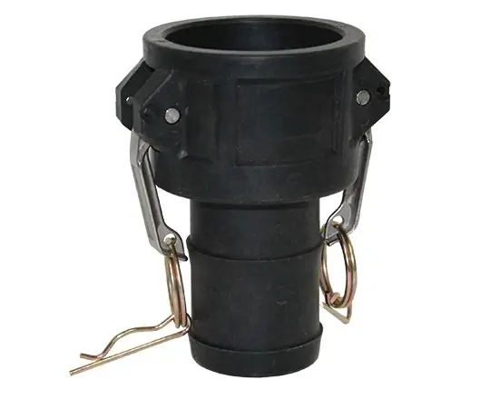 APG 330CPP Cam and Groove Coupling, 3 in, F Coupler x Hose Shank, PP/SS