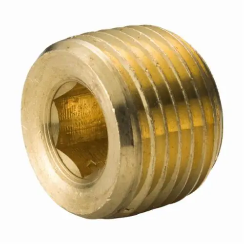 Merit Brass NLBS118HC-08 Countersunk Hex Head Plug 1/2 in Nominal 125 lb