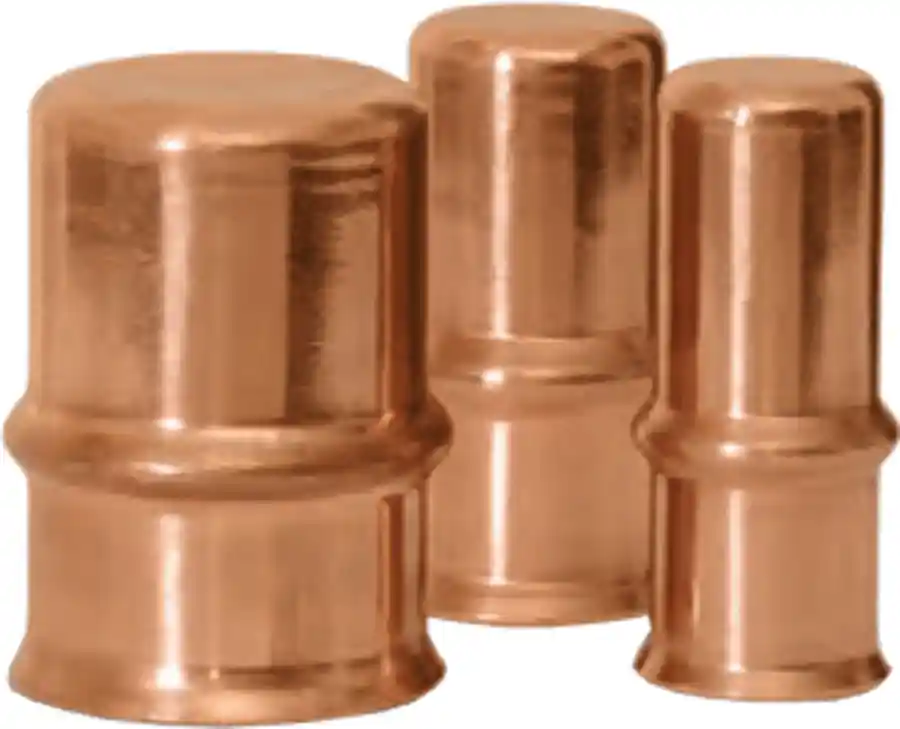 Sporlan 770504 Copper Coupling, 5/8 Crimp ZoomLock Flame-Free