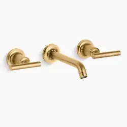Kohler K-T14413-4-2MB Purist Wall-Mount Bathroom Sink Faucet Trim 1.2 gpm
