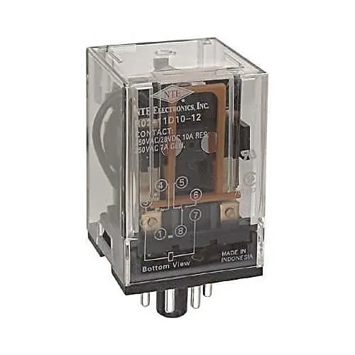 NTE Electronics R02-11D10-12 Relay 12V DC 10A