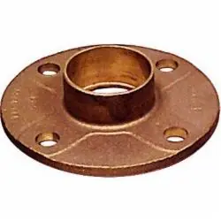 SPS Approved Vendor CCFPLF 2-1/2 inch Copper Companion Flange, Lead Free, Compression x Compression