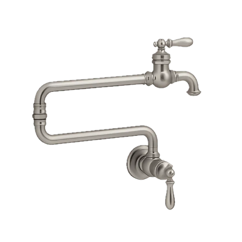 Kohler K-99270-VS Artifacts Wall Mount Pot Filler Kitchen Sink Faucet, 3.2 gpm, 2 Handle, Vibrant Stainless