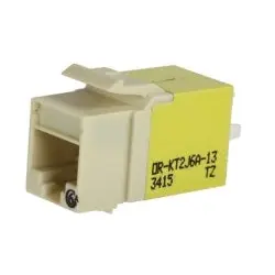 ORTRONICS KT2J6A-13 Category 6A Keystone Jack, Lacing Cap Termination, Elec Ivory