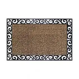 TRUE VALUE 10374069 24X36 TAUPE LEAVES MAT EA