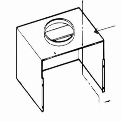 Weil-McLain 443-300-105 Horizontal Draft Hood for LGB-F Commercial Gas Boilers