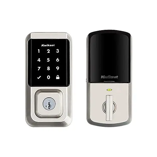 Kwikset 99390 Halo Wi-Fi Smart Lock Touchscreen Deadbolt Satin Nickel