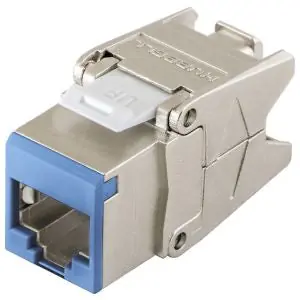 NEXTSPEED HJS6B Cat 6 Shielded Jack Cobra Lock Termination Blue