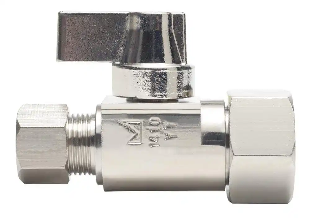 Sioux Chief 129-G2F1C 1/2 x 3/8 in. FPT x OD Compression Quarter Turn Straight Supply Stop Valve