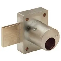 OLYMPUS LOCK 700LCA26D1-1/8 Cabinet Deadbolt Door Lock, Rekeyable, 1-1/8 Diameter x 1-1/8 Length Barrel