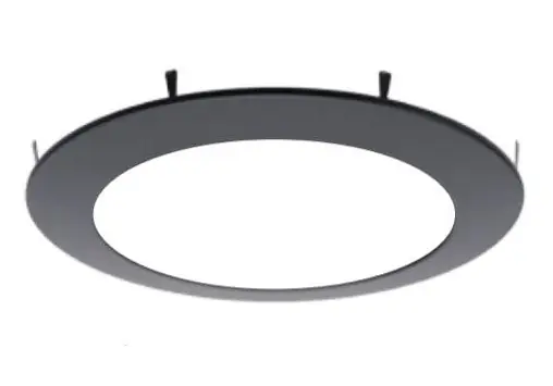Elite Lighting RL675-RT-BK Color Ring Trim for RL675 Universal 6 inch Surface mount LED Module, Black