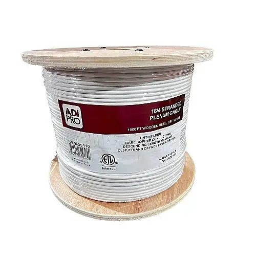 ADI PRO RN-9005110 18/4 Stranded Plenum CL3P Unshielded Cable 1000 Wooden Reel
