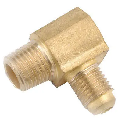 Holyoke Fittings 49-88 Brass 90 Degree Elbow 1/2 x 1/2 Flare x MPT