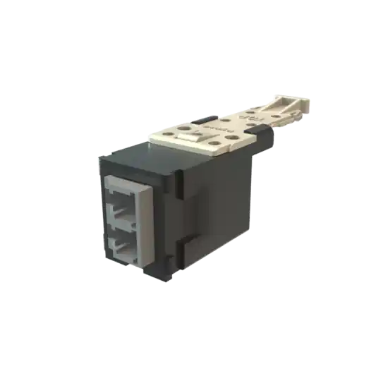 Ortronics HDFM-HLC2CG-00 HDJ Insert, Black Housing Hybrid, Gray