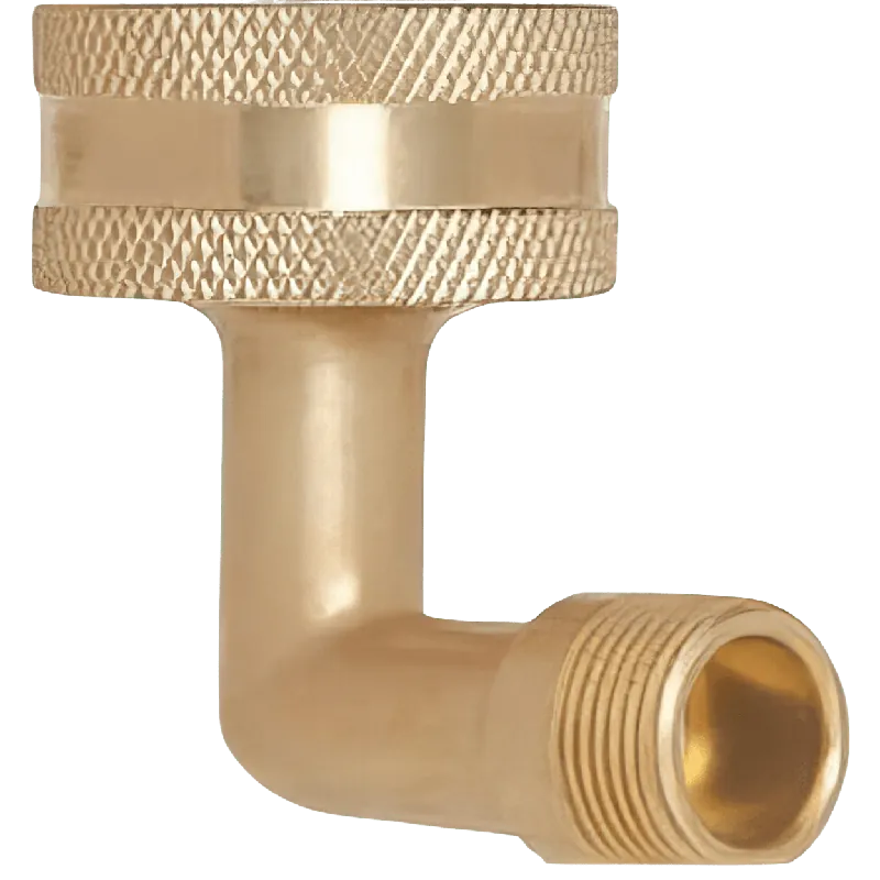 Approved Vendor DWC34N 3/8 inch O.D. x 3/4 inch Brass Dishwasher Elbow, Compression x Garden Hose Female Swivel