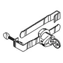 Fort Lock MFWSG23000 KA 140 CSP 2 1-WAY BARS, F/WOOD, GLASS, SGL