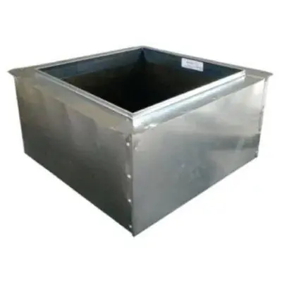 Air Duct Products 5481.2520-26 Return Air Boot 25 Inches x 20 Inches 4 Inches Deep 26 Gauge Galvanized
