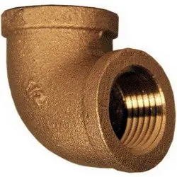SPS Approved Vendor BR9DLF 1/2 inch 90 Deg 125# Rough Brass Elbow, Lead Free, FIP x FIP