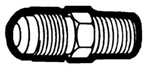 Holyoke Fittings 48-612 SAE Flare x MPT Straight Male Adapter