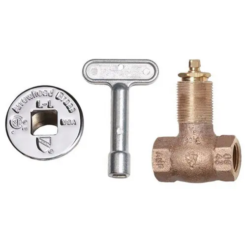 Arrowhead Brass 258LF Straight Log Lighter Valve, 1/2 inch FPT