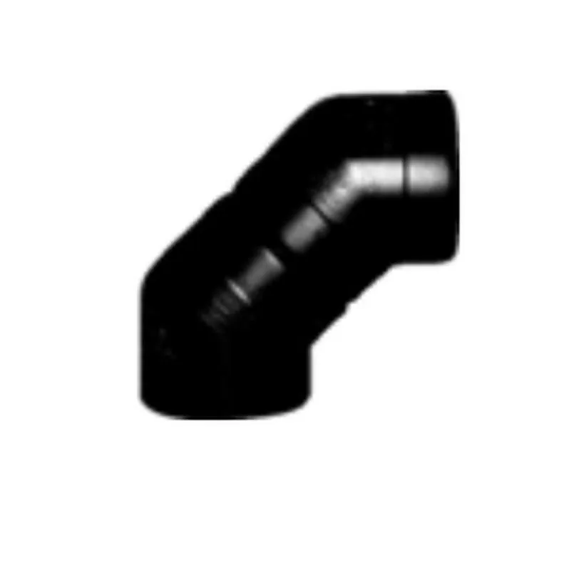 General Plastics EB890 8 x 8, Black, High Density Polyethylene, Straight, 90D Elbow