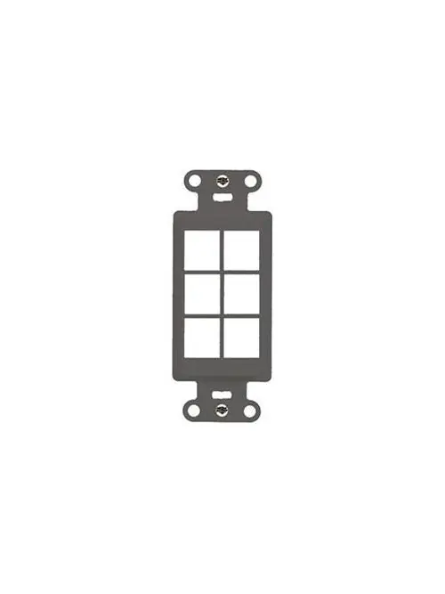 Legrand WP3416GY OnQ Decor Outlet Strap 6 P Replacement MPN