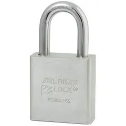 American lock A5400KZ rekeyable padlock, solid stainless steel body, 1-3/4 width
