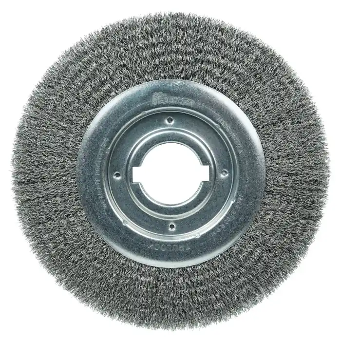 Weiler 06160 Wheel Brush - 10 in Diam, 1-1/8 in Width, 2 in Arbor
