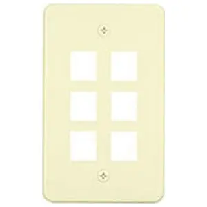Allen Tel AT30-6-09 Versatap Faceplate 6-Port Ivory