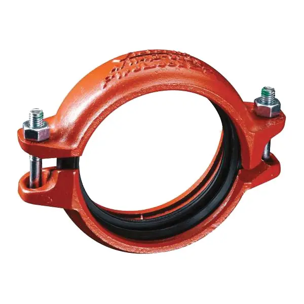 Victaulic L08009NPE2 FireLock Installation-Ready 009N Orange Enamel Ductile Iron Grooved Rigid Coupling 8 in