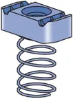 Atkore PS-RS-1/4-EG Power-Strut Clamping Nut with Regular Spring, 1/4-20 Thread